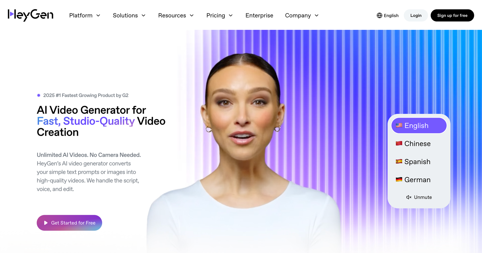 HeyGen kullanım örneği ve arayüz görüntüsü