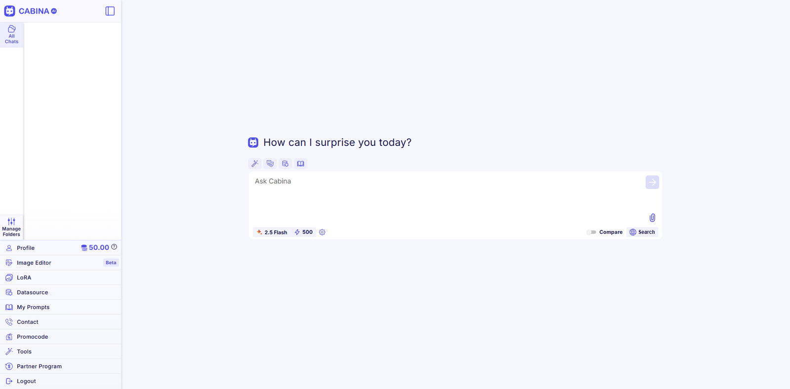 Cabina.AI kullanım örneği ve arayüz görüntüsü