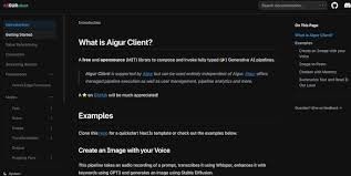 Aigur.dev kullanım örneği ve arayüz görüntüsü