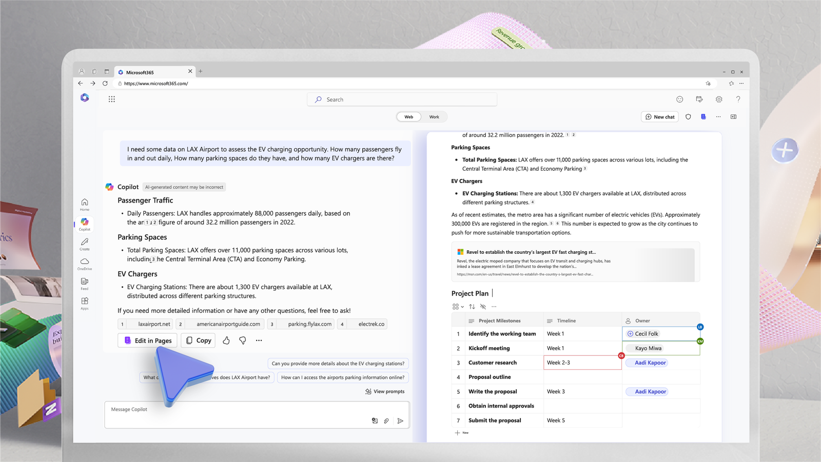 Copilot kullanım örneği ve arayüz görüntüsü