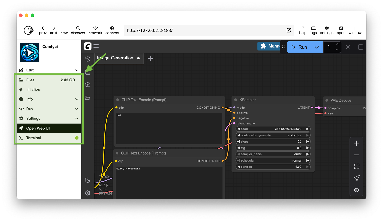 Pinokio kullanım örneği ve arayüz görüntüsü